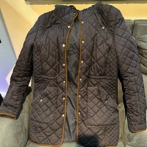 Used Zara navy blue coat really warm